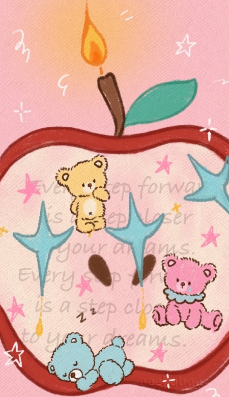 复古可爱手机壁纸分享 一键解锁超甜氛围感