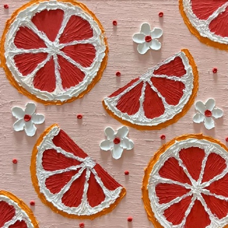 油画棒质感背景图 夏日氛围感直接拉满