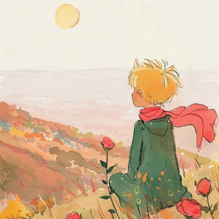 小王子与玫瑰图片分享 治愈所有不开心